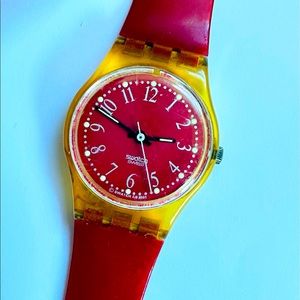 Swatch 1992 Vintage ladies ‘Rote-Lei' LK128